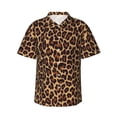 thumbnail image 1 of Cool Cheetah Leopard Men'S 3d Print Casual Button Down Shirts, Novelty Hawaiian Short Sleeves 3xl, 1 of 7