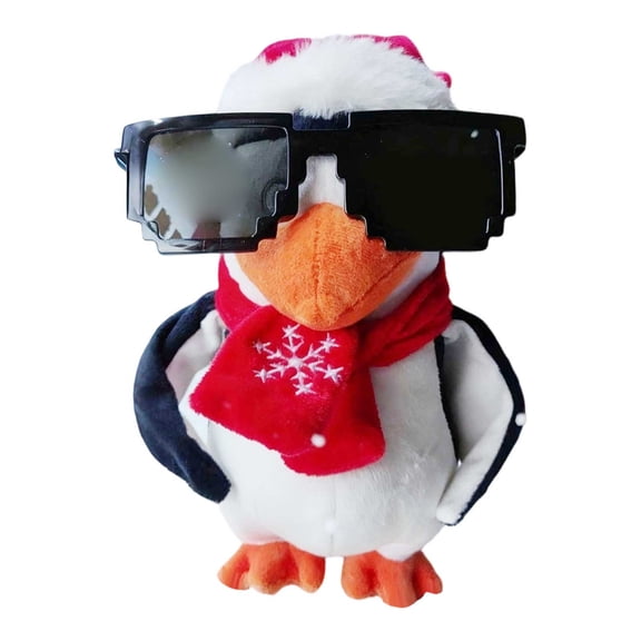Cool Chef Penguin 23cm Sunglasses Stylish Stuffed Animal With Spoon/Tie/Phone Cute Funny For Kids Adults
