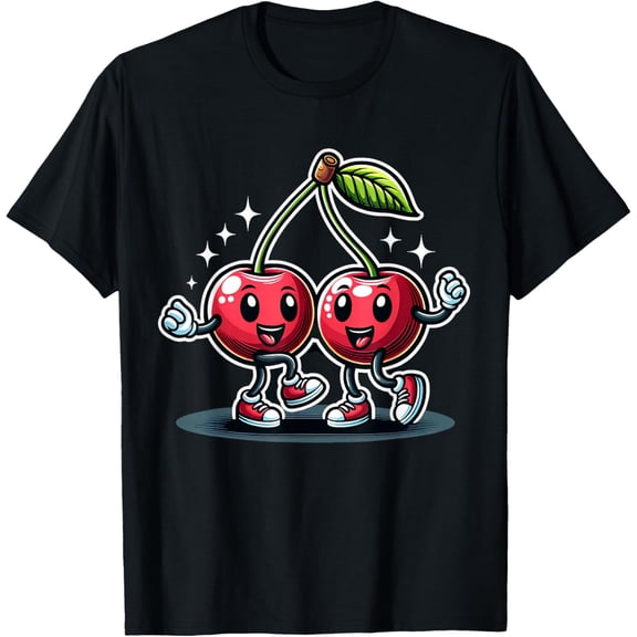 Cool Cherry Design For Men Women Red Cherries T-Shirt tee