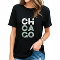 thumbnail image 1 of Cool Chicago Windy City Distressed Women Fashionable Women's Tee - Short Sleeve Graphic Top, 1 of 5