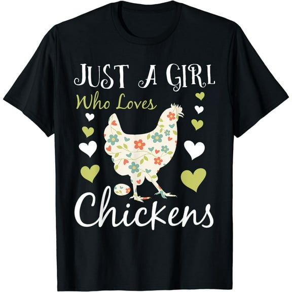 Cool Chicken Design For Women Girls Chicken Farmer Lovers T-Shirt