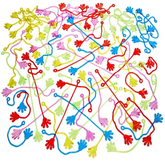 Cool Chimpanzee Stretchy Sticky Hands Kids Party Favors, 25-Pack