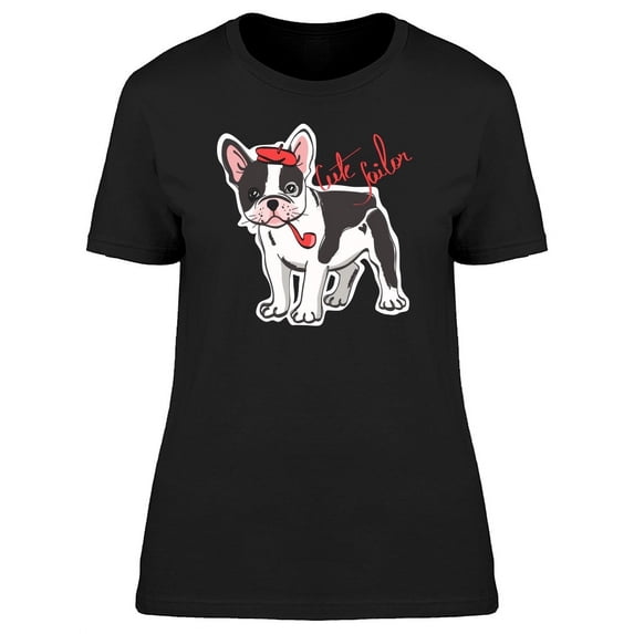 Cool Classy French Bulldog T-Shirt Women -Image by Shutterstock, Female Small