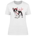 thumbnail image 1 of Cool Classy French Bulldog T-Shirt Women -Image by Shutterstock, Female Small, 1 of 2