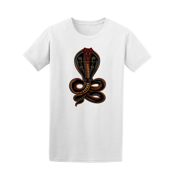 Cool Cobra Tattoo T-Shirt Men -Image by Shutterstock, Male Medium