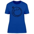 thumbnail image 1 of Cool Coiled Snake Doodle T-Shirt Women -Image by Shutterstock, Female Large, 1 of 2