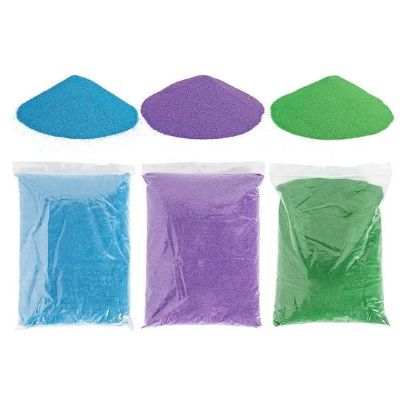 Cool Color Craft Sand Assortment Bulk 15 Pc