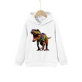 thumbnail image 1 of Cool Colorful Dinosaur Print Boys Casual Pullover Long Sleeve Hoodies, Boys Sweatshirt For Spring Fall, Kids Hoodie Tops Outdoor, 1 of 9