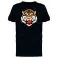 thumbnail image 1 of Cool Colorful Roaring Tiger T-Shirt Men -Image by Shutterstock, Male 3X-Large, 1 of 2