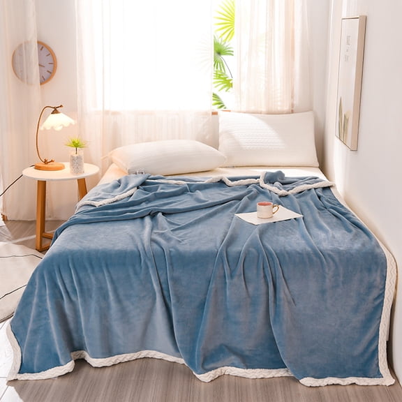 Breathable Summer Comforter, Milk Velvet Washable Blanket, Solid Color Lightweight Bedding