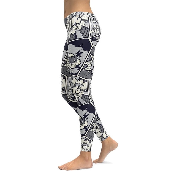 Cool Comic Leggings Size: S for Women | FIERCEPULSE