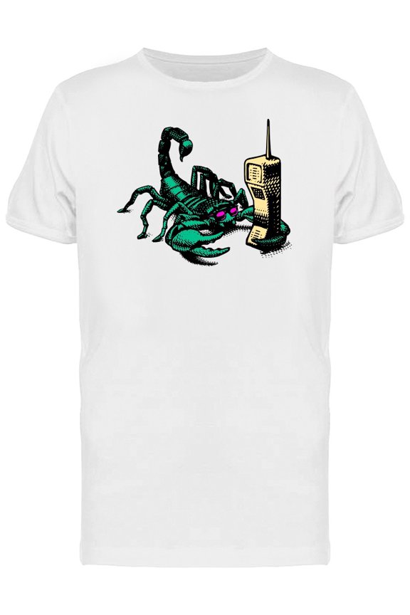 Cool Comic Scorpion Phone Tee Men's -Image by Shutterstock