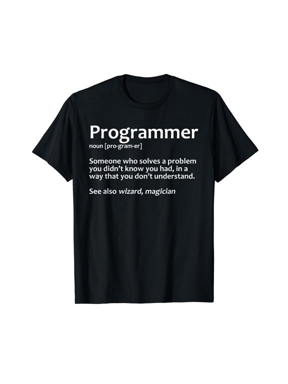 Cool Computer Programmer For Men Women IT Programming Coding T-Shirt