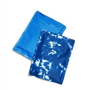 Cool Coolers Reusable Flexible Soft Ice Packs for Lunch Box & Cooler Bag, Blue Tie Dye, 2pk.