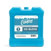Cool Coolers by Fit + Fresh, XL Cooler Ice Blocks, Large Ice Packs, Reusable & Long-Lasting, Blue