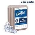 thumbnail image 1 of Cool Coolers by Fit & Fresh XL Slim Ice Packs, Space Saving Reusable Ice Packs for Lunch Boxes, Freezer Packs, Reusable Ice Packs for Lunch Boxes & Coolers, 4pk, Taupe, 1 of 10