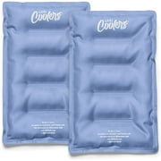 Cool Coolers Reusable XL Flexible Soft Ice Packs for Lunch Box & Cooler Bag, Cornflower Blue, 2pk.