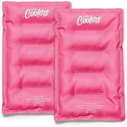 Cool Coolers Reusable XL Flexible Soft Ice Packs for Lunch Box & Cooler Bag, Hot Pink, 2pk.