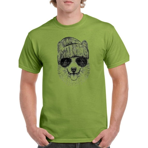 Cool Corgi Portrait T-Shirt Men -Image by Shutterstock, Male 3X-Large