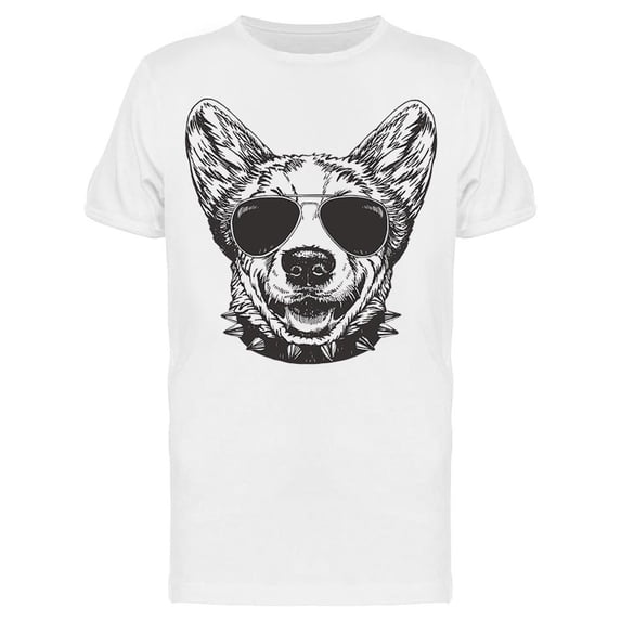 Cool Corgi With Sunglasses Tee Men's -Image by Shutterstock