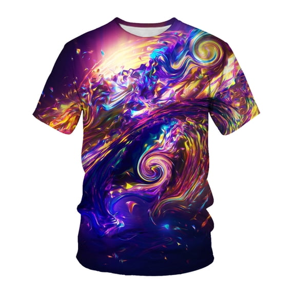 Cool Cosmic Starry Sky 3D Digital Printing Graphic Printing Men for T-Shirt