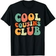 thumbnail image 1 of Cool Cousin Club Retro Cousin Matching Family Crew Squad T-Shirt, 1 of 4