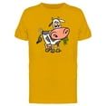 thumbnail image 1 of Cool Cow Eating Cartoon Tee Men's -Image by Shutterstock, 1 of 1