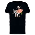 thumbnail image 1 of Cool Cow Eating Cartoon Tee Men's -Image by Shutterstock, 1 of 2
