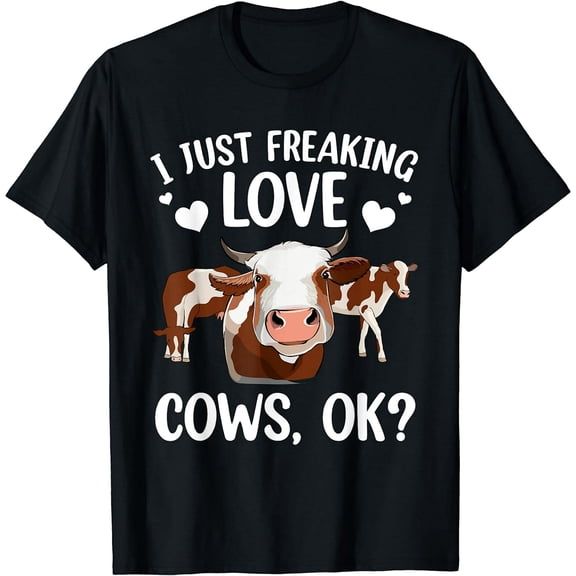 Cool Cows For Men Women Cow Lover Farmer Cattle Farm Animal T-Shirt