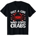thumbnail image 1 of Cool Crab For Women Girls Crab Eating Lover Lobster Crabbing T-ShirtMen's and women's gift, black and white T-shirt, size: Extra large S-4XL, 1 of 4
