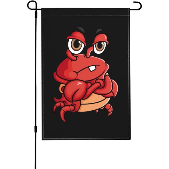 Cool Crabs Garden Flags for Outside 12x18 Inch Double Sided Welcome Spring Summer Garden Flag Durable Patio Lawn Seasonal Decor Flag