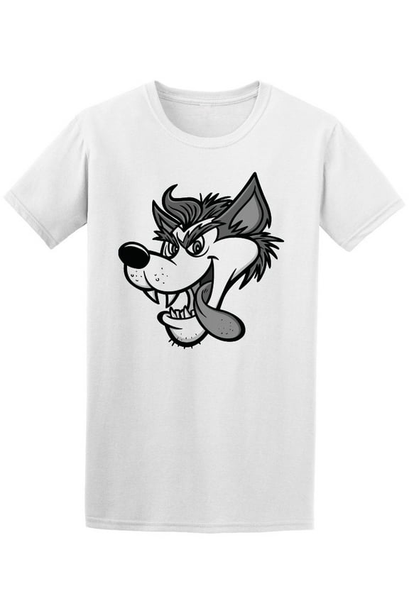 Cool Crazy Evil Wolf T-Shirt Men -Image by Shutterstock, Male XX-Large