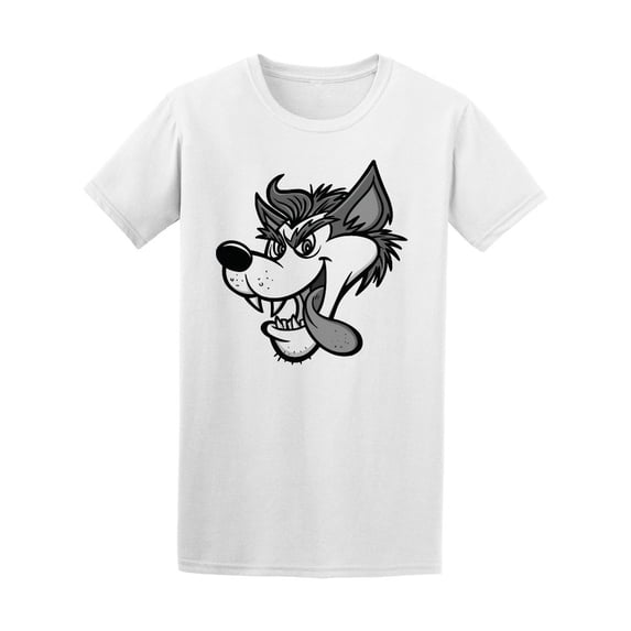 Cool Crazy Evil Wolf T-Shirt Men -Image by Shutterstock, Male x-Large