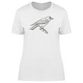 thumbnail image 1 of Cool Crow Sketch T-Shirt Women -Image by Shutterstock, Female x-Large, 1 of 2