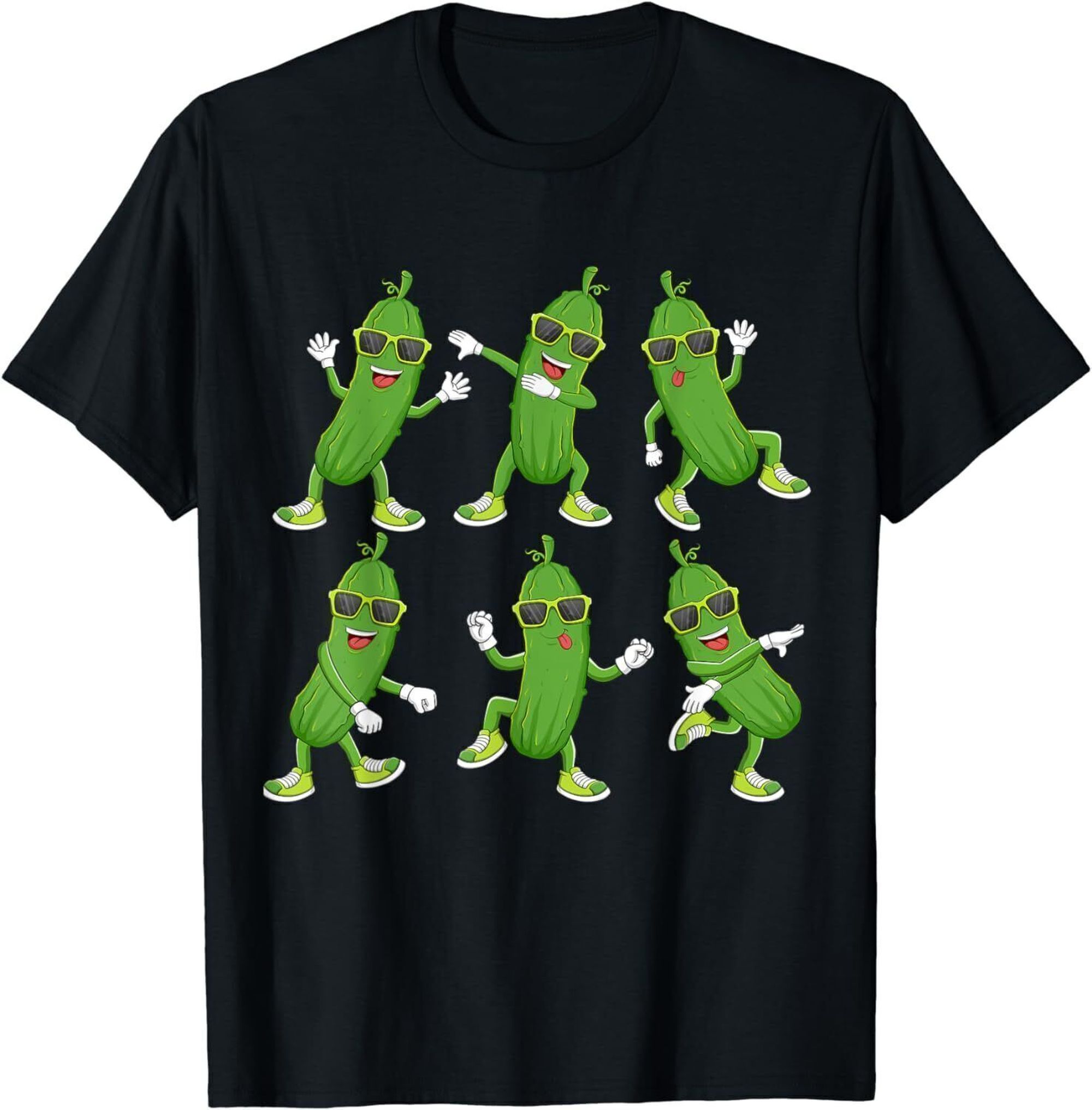 Cool Cucumber Pickle Grooving in Shades Dabbing Dance Tee