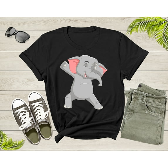 Cool Dabbing Dancing Elephant for Men Women Kids Boys Girls T-Shirt Dabbing Elephant Shirt for Men Women Kids Boys Girls Teens Gift Tshirt
