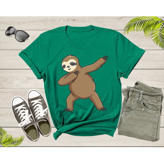 Cool Dabbing Dancing Lazy Sloth for Men Women Kids Boys Girl T-Shirt Sloth Animal Shirt for Men Women Kids Boys Girls Teens Gift Tshirt