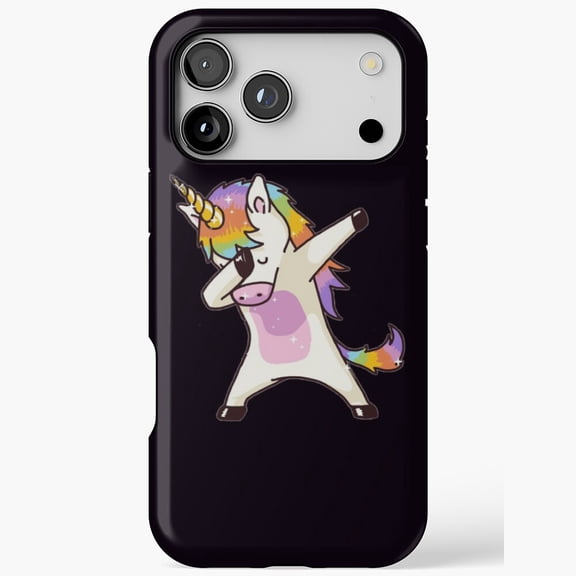 Cool Dabbing Unicorn Art iPhone Case 17 16 15 14 13 12 11 Pro Max