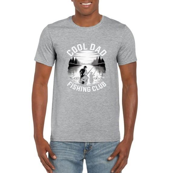 Cool Dad Fishing Club Father’s Day Lake Life Angler Outdoor T-Shirt, for men & women, up to size 5XL