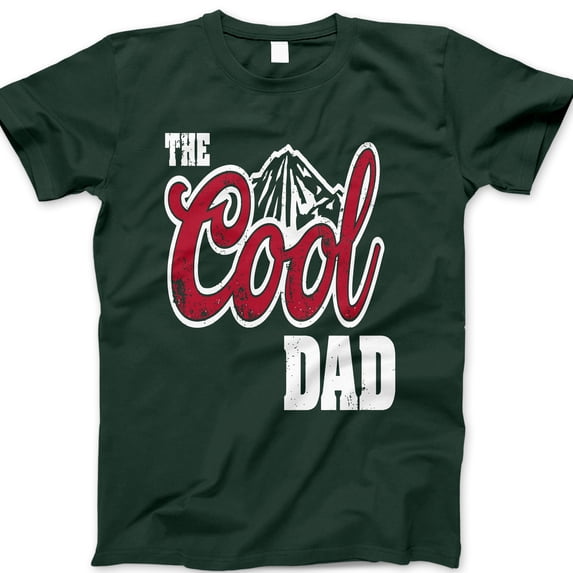 The Cool Dad T-Shirt – Funny Distressed Graphic Tee with Mountain Design – Great Father’s Day Gift for Outdoorsy, Laid-Back, and Adventure-Loving Dads