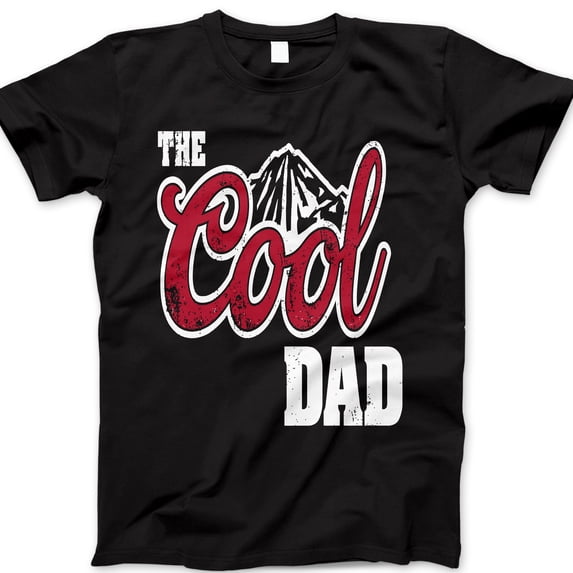 The Cool Dad T-Shirt – Funny Distressed Graphic Tee with Mountain Design – Great Father’s Day Gift for Outdoorsy, Laid-Back, and Adventure-Loving Dads