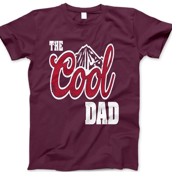 The Cool Dad T-Shirt – Funny Distressed Graphic Tee with Mountain Design – Great Father’s Day Gift for Outdoorsy, Laid-Back, and Adventure-Loving Dads