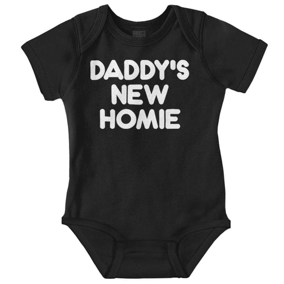 Cool Daddy's New Homie Fathers Day Romper Boys or Girls Infant Baby Brisco Brands 6M