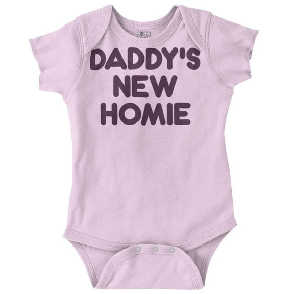 Cool Daddy's New Homie Fathers Day Romper Boys or Girls Infant Baby Brisco Brands NB