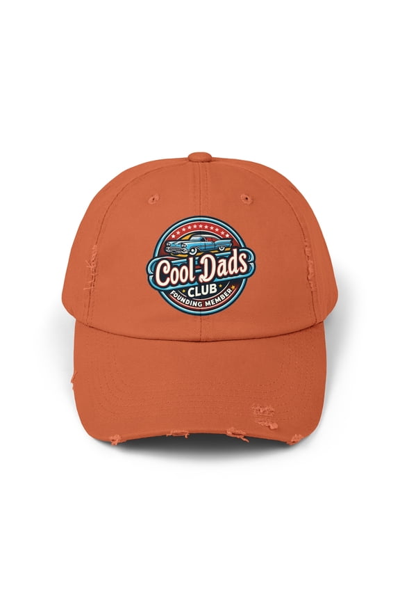 Cool Dads Club Founding Member Distressed Cap, Fathers Day Gift, Adjustable