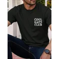 thumbnail image 1 of Cool Dads Club Men's Graphic T-Shirt Retro Funny Father's Day Gift Casual Short Sleeve Cotton Tee Black, 1 of 6