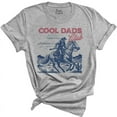 thumbnail image 1 of Cool Dads Club T-Shirt – Vintage Cowboy Dad Tee – Western Gift for Fathers(LIGHT GREY HEATHER,4XLarge), 1 of 2