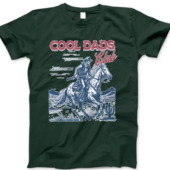 Cool Dads Club T-Shirt – Vintage Cowboy Western Graphic Tee for Dad, Father’s Day Gift Shirt, Country Style Rodeo Ranch Dad Outfit