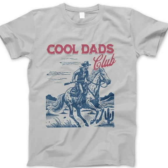 Cool Dads Club T-Shirt – Vintage Cowboy Western Graphic Tee for Dad, Father’s Day Gift Shirt, Country Style Rodeo Ranch Dad Outfit