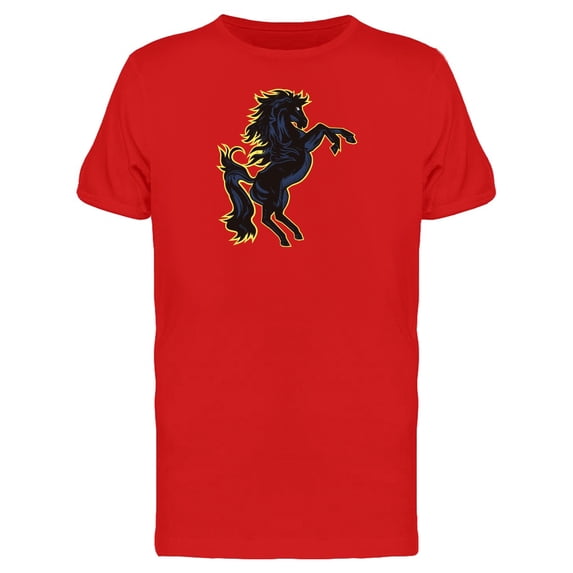 Cool Dark Gothic Horse Doodle Tee Men's -Image by Shutterstock